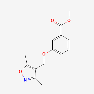 molecular formula C14H15NO4 B14769661 Methyl 3-((3,5-dimethylisoxazol-4-yl)methoxy)benzoate 