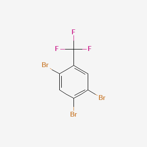 molecular formula C7H2Br3F3 B14769710 1,2,4-Tribromo-5-(trifluoromethyl)benzene 
