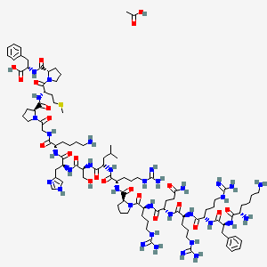 molecular formula C98H160N34O22S B14769729 Apelin-17 (human, bovine) acetate 