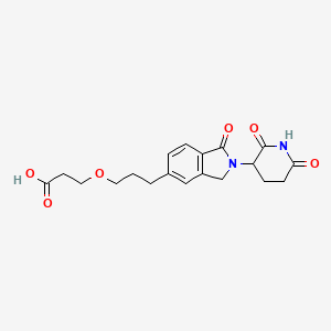 molecular formula C19H22N2O6 B14769742 Phthalimidinoglutarimide-5'-C3-O-C2-acid 