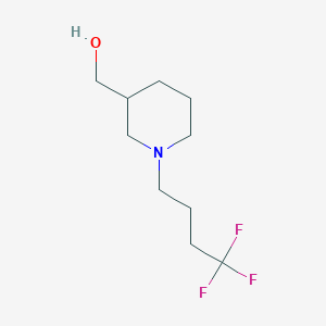 molecular formula C10H18F3NO B14769804 (1-(4,4,4-Trifluorobutyl)piperidin-3-yl)methanol 
