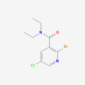molecular formula C10H12BrClN2O B14769828 2-Bromo-5-chloro-N,N-diethylnicotinamide 