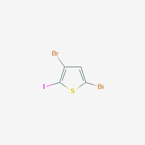 molecular formula C4HBr2IS B14769858 3,5-Dibromo-2-iodothiophene 