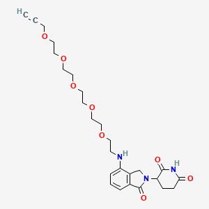 molecular formula C26H35N3O8 B14769959 Lenalidomide-PEG5-propargyl 