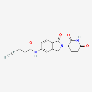 molecular formula C18H17N3O4 B14769984 Lenalidomide-5'-CO-C2-alkyne 