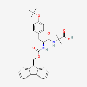 molecular formula C32H36N2O6 B14769995 Fmoc-Tyr(tBu)-Aib-OH 