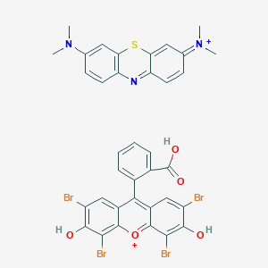 molecular formula C36H27Br4N3O5S+2 B147700 Stains, biological,Wright's CAS No. 68988-92-1