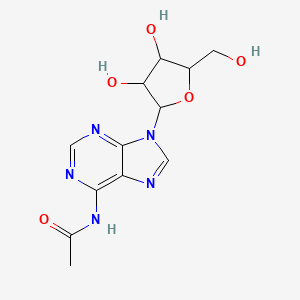 molecular formula C12H15N5O5 B14770035 N-{9-[(2R,3R,4S,5R)-3,4-dihydroxy-5-(hydroxymethyl)oxolan-2-yl]-9H-purin-6-yl}acetamide 