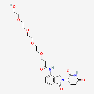 molecular formula C24H33N3O9 B14770071 Lenalidomide-CO-PEG5-OH 