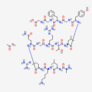 molecular formula C70H114N22O20 B14770239 Osteogenic Growth Peptide, OGP acetate 