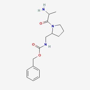 molecular formula C16H23N3O3 B14770251 Benzyl ((1-((S)-2-aminopropanoyl)pyrrolidin-2-yl)methyl)carbamate 