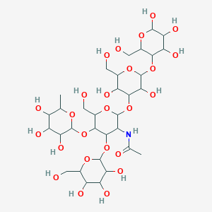 molecular formula C32H55NO25 B14770269 N-[(2S,3R,4R,5S,6R)-2-{[(2R,3S,4S,5R,6S)-3,5-dihydroxy-2-(hydroxymethyl)-6-{[(2R,3S,4R,5R)-4,5,6-trihydroxy-2-(hydroxymethyl)oxan-3-yl]oxy}oxan-4-yl]oxy}-6-(hydroxymethyl)-4-{[(2R,3R,4S,5R,6R)-3,4,5-trihydroxy-6-(hydroxymethyl)oxan-2-yl]oxy}-5-{[(2S,3S,4R 