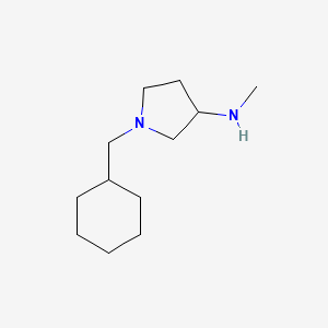 molecular formula C12H24N2 B14770337 1-(cyclohexylmethyl)-N-methylpyrrolidin-3-amine 
