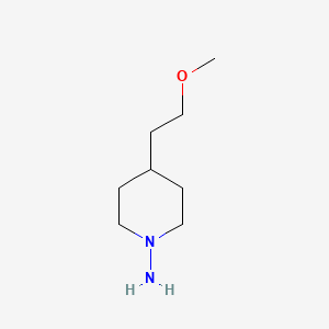 molecular formula C8H18N2O B1477049 4-(2-Methoxyethyl)piperidin-1-amine CAS No. 2098124-33-3