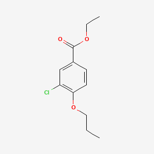molecular formula C12H15ClO3 B14770550 Ethyl 3-chloro-4-propoxybenzoate 