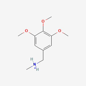 molecular formula C11H18NO3+ B14770579 Methyl-[(3,4,5-trimethoxyphenyl)methyl]ammonium 