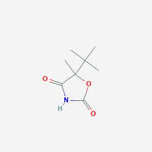 molecular formula C8H13NO3 B147706 5-Tert-butyl-5-methyl-1,3-oxazolidine-2,4-dione CAS No. 130689-82-6