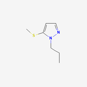 molecular formula C7H12N2S B14770649 5-(Methylthio)-1-propyl-1H-pyrazole 
