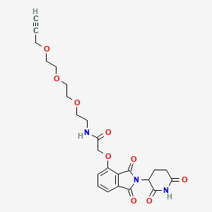 molecular formula C24H27N3O9 B14770721 Thalidomide-O-acetamido-PEG3-propargyl 
