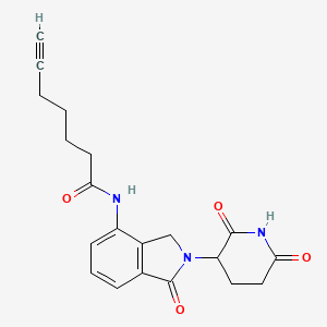 molecular formula C20H21N3O4 B14770735 Lenalidomide-CO-C4-alkyne 