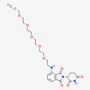 molecular formula C26H33N3O9 B14770750 Pomalidomide-PEG5-propargyl 