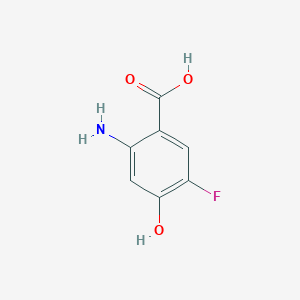 molecular formula C7H6FNO3 B14770764 2-Amino-5-fluoro-4-hydroxybenzoic acid 