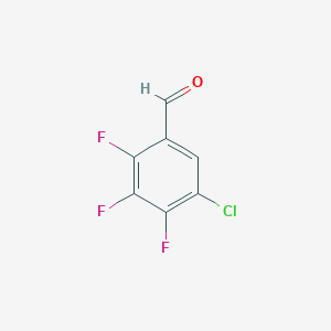 molecular formula C7H2ClF3O B14770786 5-Chloro-2,3,4-trifluorobenzaldehyde 