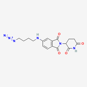 molecular formula C17H18N6O4 B14770888 Pomalidomide-5'-C4-azide 