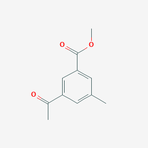 molecular formula C11H12O3 B14771019 Methyl 3-acetyl-5-methylbenzoate 