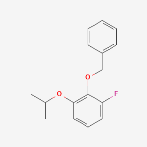 molecular formula C16H17FO2 B14771072 2-(Benzyloxy)-1-fluoro-3-isopropoxybenzene 
