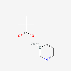 molecular formula C10H13NO2Zn B14771099 zinc;2,2-dimethylpropanoate;3H-pyridin-3-ide 