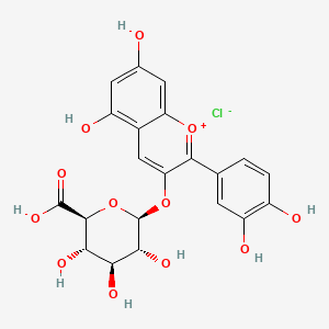 molecular formula C21H19ClO12 B14771107 Cyanidin-3-O-glucuronide CAS No. 683208-13-1