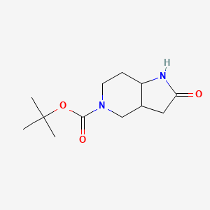 molecular formula C12H20N2O3 B14771116 cis-5-Boc-2-oxo-octahydro-1H-pyrrolo[3,2-c]pyridine 