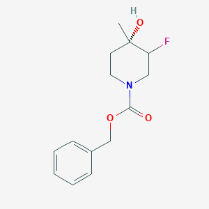 molecular formula C14H18FNO3 B14771206 benzyl (4S)-3-fluoro-4-hydroxy-4-methylpiperidine-1-carboxylate 