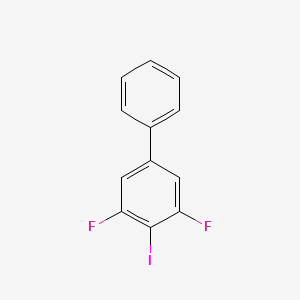 molecular formula C12H7F2I B14771248 3,5-Difluoro-4-iodo-1,1'-biphenyl 