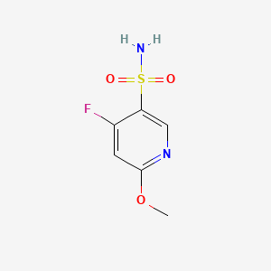 molecular formula C6H7FN2O3S B14771369 4-Fluoro-6-methoxypyridine-3-sulfonamide 
