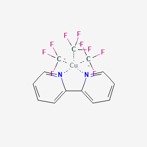molecular formula C13H8CuF9N2-3 B14771391 (bpy)Cu(CF3)3 