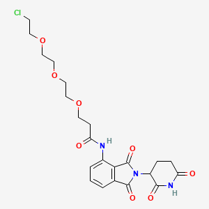 molecular formula C22H26ClN3O8 B14771403 Pomalidomide-CO-PEG3-C2-Cl 