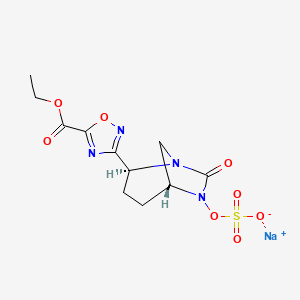 molecular formula C11H13N4NaO8S B14771507 Antibacterial agent 56 