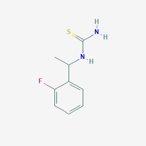 molecular formula C9H11FN2S B14771573 1-(2-Fluorophenyl)ethylthiourea 