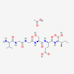 molecular formula C25H44N6O12 B14771641 C-Reactive Protein (CRP) 77-82 acetate 