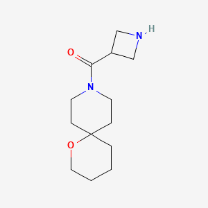 molecular formula C13H22N2O2 B1477166 Azetidin-3-yl(1-oxa-9-azaspiro[5.5]undecan-9-yl)methanone CAS No. 2098102-93-1
