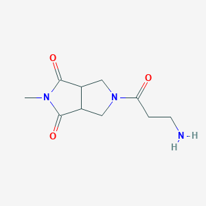 molecular formula C10H15N3O3 B1477187 5-(3-aminopropanoyl)-2-methyltetrahydropyrrolo[3,4-c]pyrrole-1,3(2H,3aH)-dione CAS No. 2098091-05-3