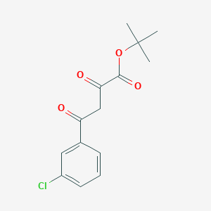 molecular formula C14H15ClO4 B14772098 tert-Butyl 4-(3-chlorophenyl)-2,4-dioxobutanoate 