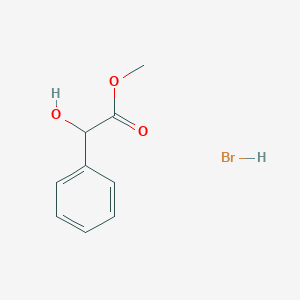 molecular formula C9H11BrO3 B14772102 Methyl 2-hydroxy-2-phenylacetate hydrobromide CAS No. 879663-48-6