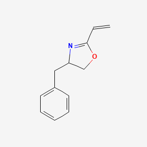 molecular formula C12H13NO B14772112 4-Benzyl-2-ethenyl-4,5-dihydro-1,3-oxazole 