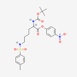 molecular formula C24H31N3O8S B14772199 N-Boc-N6-tosyl-L-lysine 4-nitrophenyl ester 
