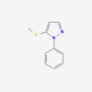 molecular formula C10H10N2S B14772218 5-(methylthio)-1-phenyl-1H-pyrazole 