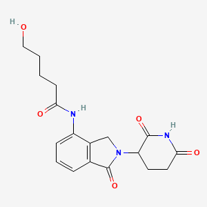 molecular formula C18H21N3O5 B14772247 Lenalidomide-CO-C4-OH 