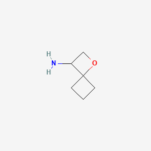 molecular formula C6H11NO B14772254 1-Oxaspiro[3.3]Heptan-3-amine 